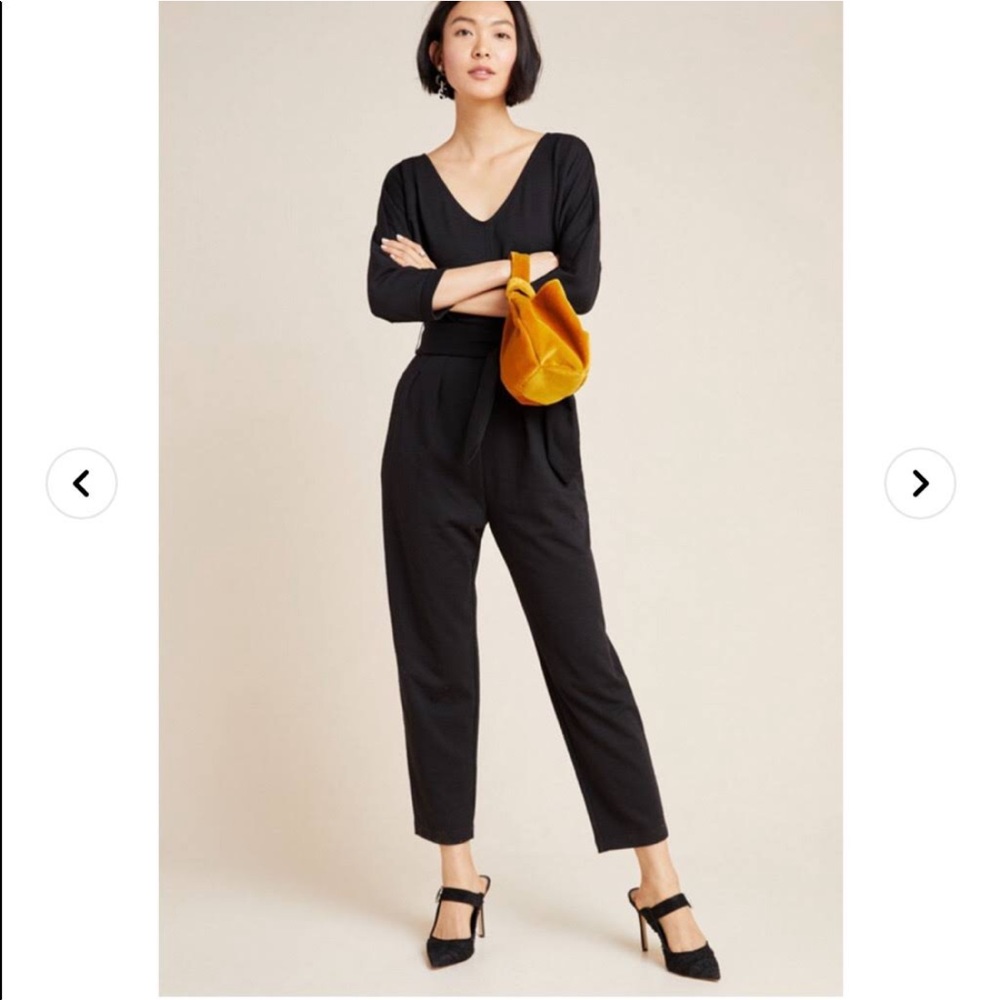Anthropologie Black Jumpsuit